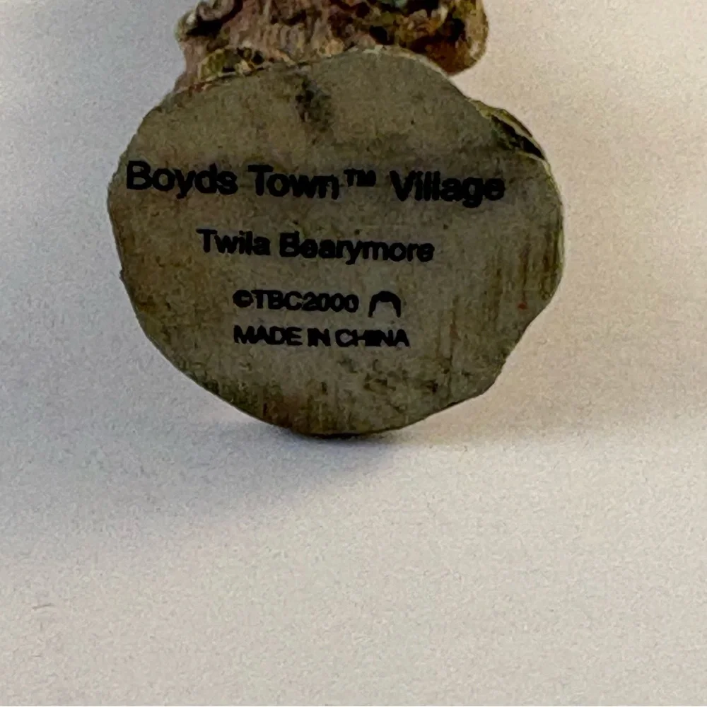 Vintage Boyds Town Village Twila Bearymore Miniature‎ Figure 1.75” High Necklace